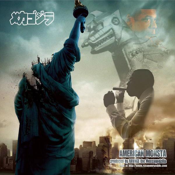 AMERICAN MONSTA THE JAY-Z AMERICAN GANGSTER REMIX ALBUM BY RAVAGE THE MECCAGODZILLA ON CD
